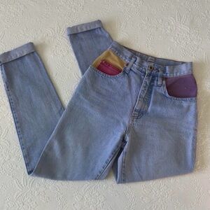 Vintage Steel Jeans Colorblock High-Waisted Jeans